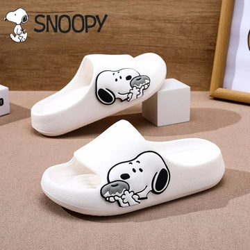 Creative sandals and flip-flops with Snoopy print