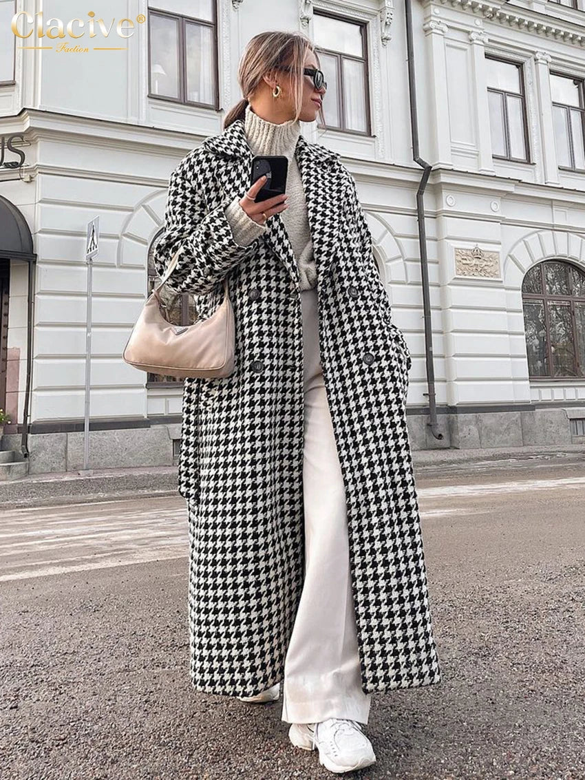 Houndstooth Winter Coat