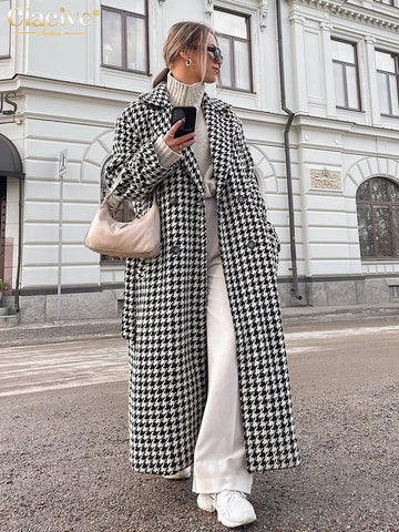 Houndstooth Winter Coat
