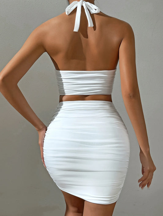 Sophisticated White Bodycon Dress Se